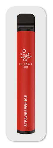 Elf Bar 600 Strawberry ICE (Rot)