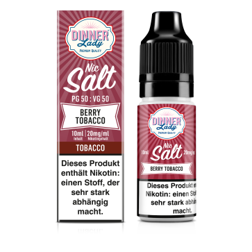 Berry Tobacco - Dinner Lady Nikotinsalz Liquid 20mg/ml (mahagoni)