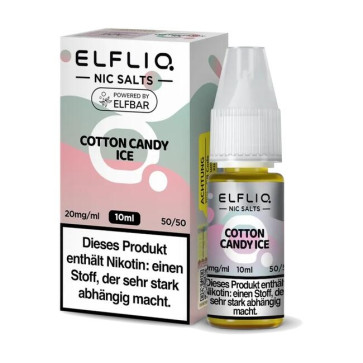 Cotton Candy Ice - Elfliq by Elfbar Nikotinsalz Liquid (10/20mg/ml)
