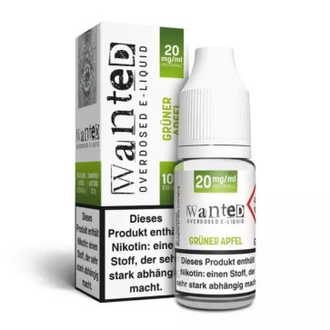 Grüner Apfel - Wanted Overdose Nikotinsalz Liquid (10/20mg/ml)