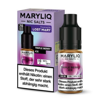 Triple Berry Ice - Maryliq by Lost Mary Nikotinsalz Liquid