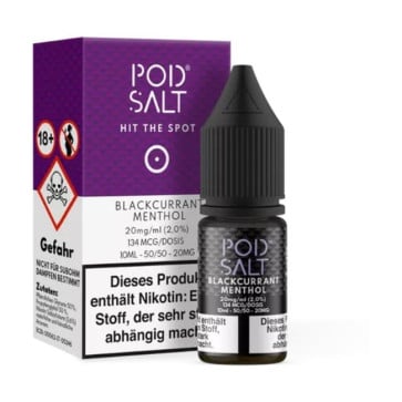 Blackcurrant Menthol - Pod Salt Nikotinsalz Liquid (11/20mg/ml)