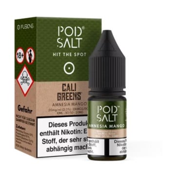 Amnesia Mango - Pod Salt Fusion Nikotinsalz Liquid 20mg/ml (Grün)