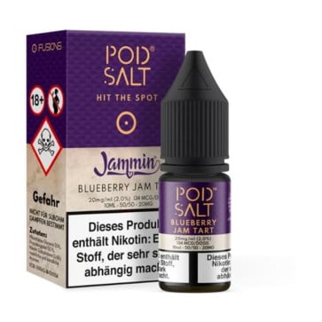 Blueberry Jam Tart - Pod Salt Fusion Nikotinsalz Liquid 20mg/ml (Lila)