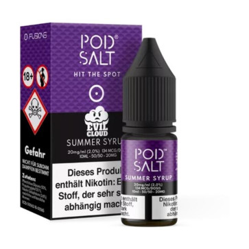 Summer Syrup - Pod Salt Fusion Nikotinsalz Liquid 20mg/ml (Lila)