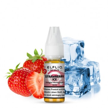 Strawberry Ice - Elfliq by Elfbar Nikotinsalz Liquid (10/20mg/ml)