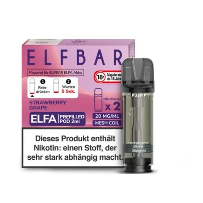 elfbar elfa ladedauer Elfbar Elfa Ladedauer Elfbar ELFA Master 850mAh Akku mit  Geschmackseinstellung Strawberry Grape - Elf Bar