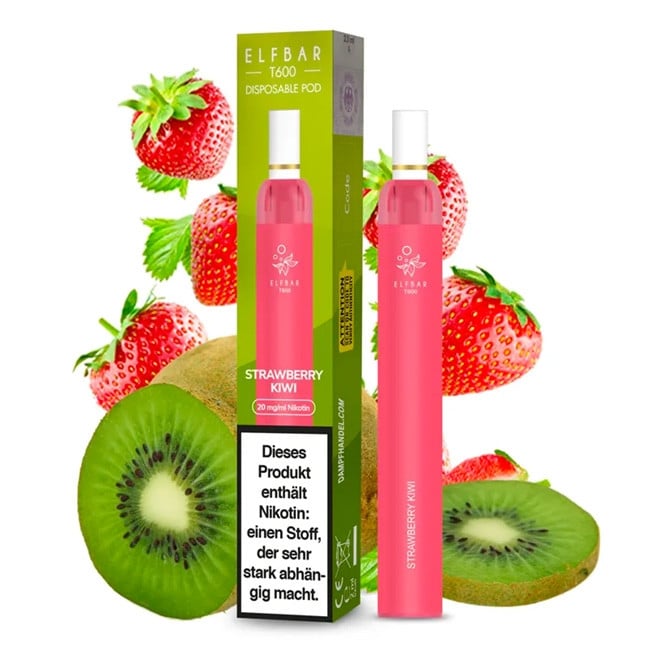 elfbar elfa master akku ELFBAR T600 JUICY PEACH Einweg e-Zigarette 20 mg/ml Nikotin 600 Züge main image 1