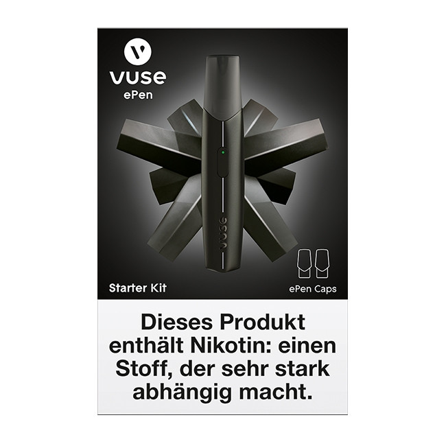 Vuse ePen Starter Kit Schwarz Nic Salts 12mg