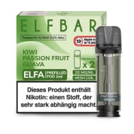 Kiwi Passion Fruit Guava - Elf Bar - Elfa Prefilled Pod (2er-Pack)