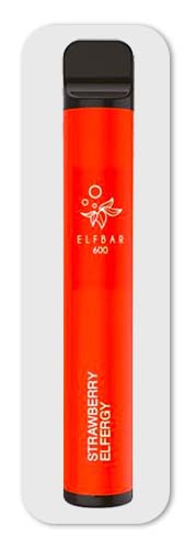Elf Bar 600 Strawberry Elfergy (Rot)