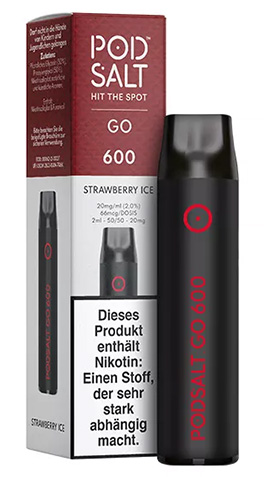 Pod Salt Go 600 Strawberry Ice