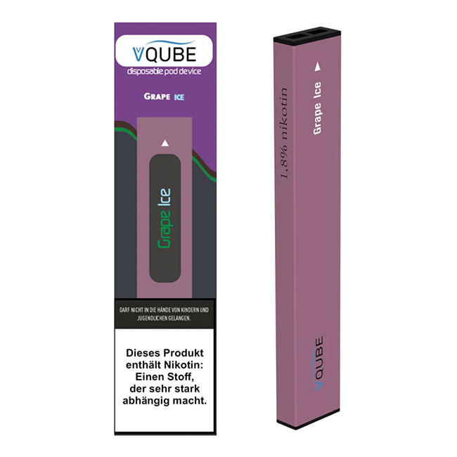 VQUBE Grape Ice Einweg E-Zigarette (Lila)