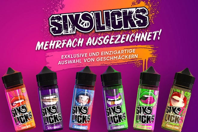 Six Licks Shortfill Liquids