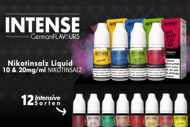 Intense Nikotinsalzliquids bei Liquido24
